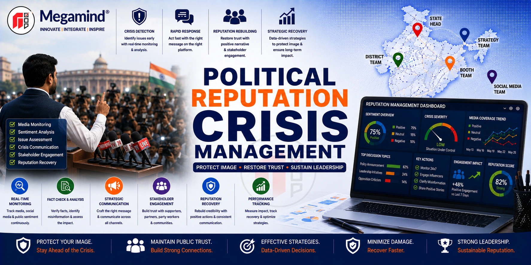 Political Reputation and Crisis Management Services in India by Megamind